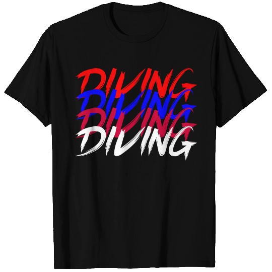 DIVING WHITE T Shirts
