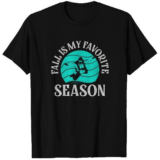 Fall Is My Favorite Season Skydiver Skydiving T Shirts