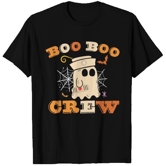 Groovy Boo Boo Crew Nurse Funny Ghost Women T Shirts