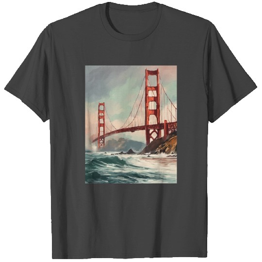 Golden Gate Bridge California T Shirts, Golden Gate