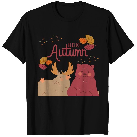 Hello Autumn Square T Shirts
