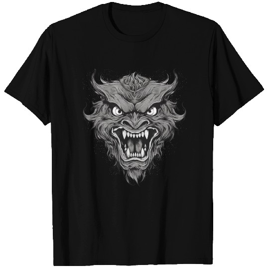 Wild Werewolf With Nasty Teeth, Sharp Teeth T Shirts