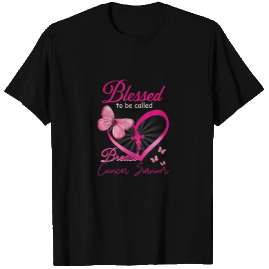 Blessed To Be Called Breast Cancer Survivor Pink T Shirts