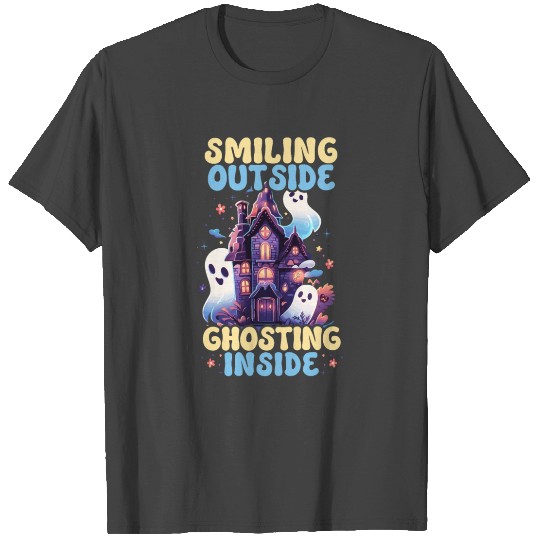 Dead Inside Sarcastic Gothic Skeleton Halloween T Shirts