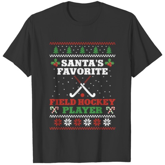 Field Hockey Christmas Santa's T Shirts