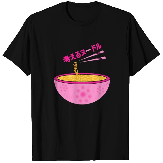 thinknoodles food cute japanese font stylish T Shirts