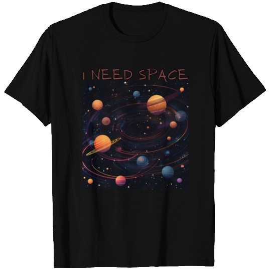 i need space, planets constellation T Shirts