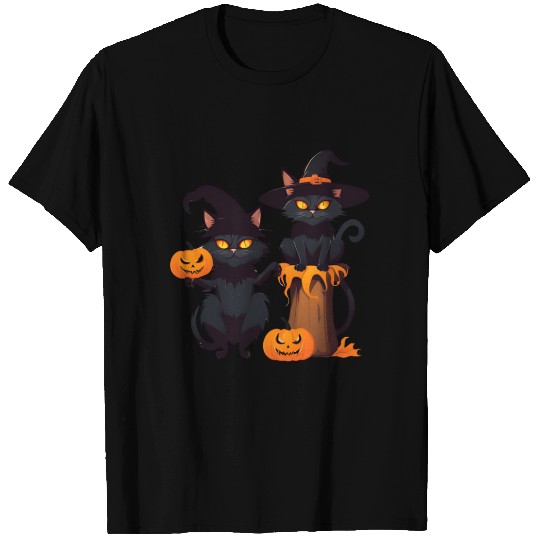 Cat Halloween T Shirts