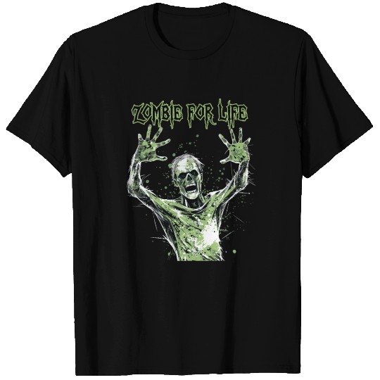 Zombie for Life, Halloween T Shirts