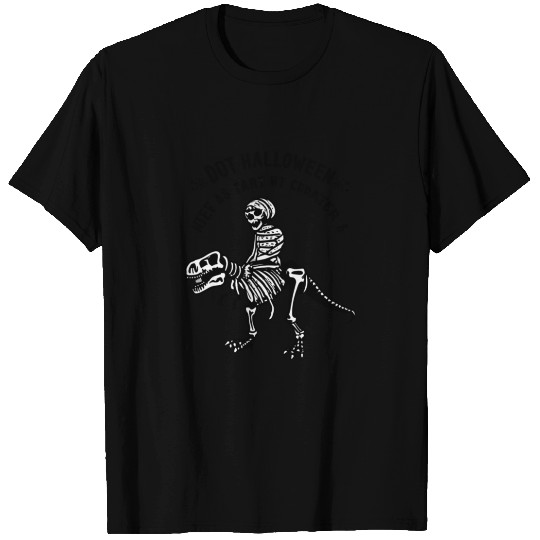 Mummy Dinosaur T rex Halloween Funny Pumpkin T Shirts