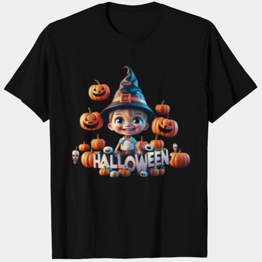 Halloween Boy With Brown Hair T Shirts