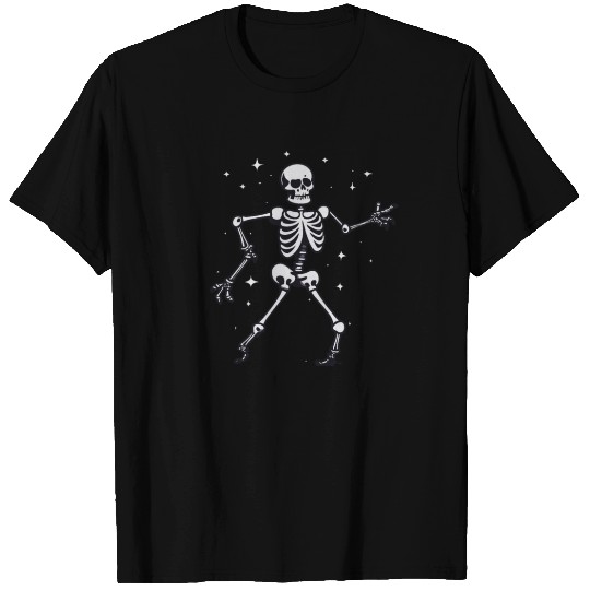dancing skeleton halloween twist T Shirts