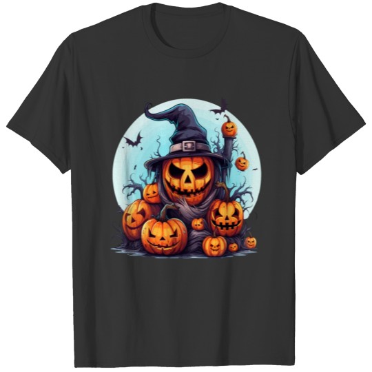 Spooky Halloween Pumpkin Family Bat T Shirts