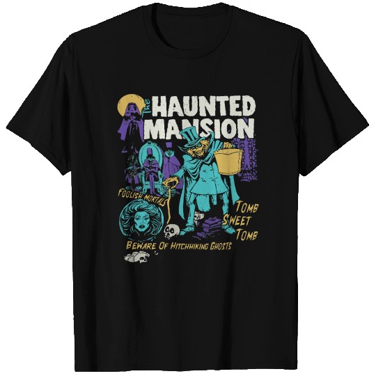 Vintage Retro The Haunted Mansion Ghosts Halloween T Shirts