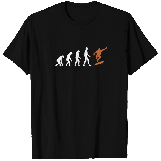 Skateboard Evolution Skaterboy Skateboardkid T Shirts