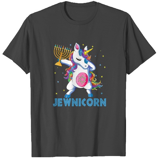 Jewnicorn Funny Hanukkah Unicorn Gift Girl Women T Shirts