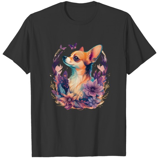 Chihuahua | Cute Dog | Beautiful | Flowers | Girl T Shirts
