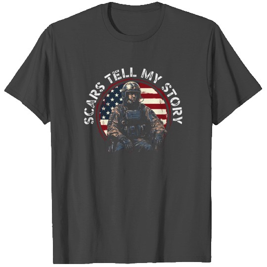 Disabled Veteran Military Soldier Army USA T Shirts