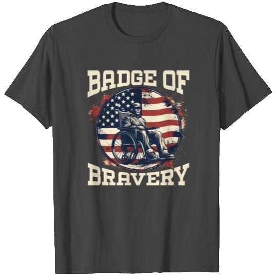 Disabled Veteran Military Soldier Army USA T Shirts