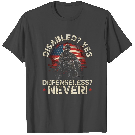 Disabled Veteran Military Soldier Army USA T Shirts