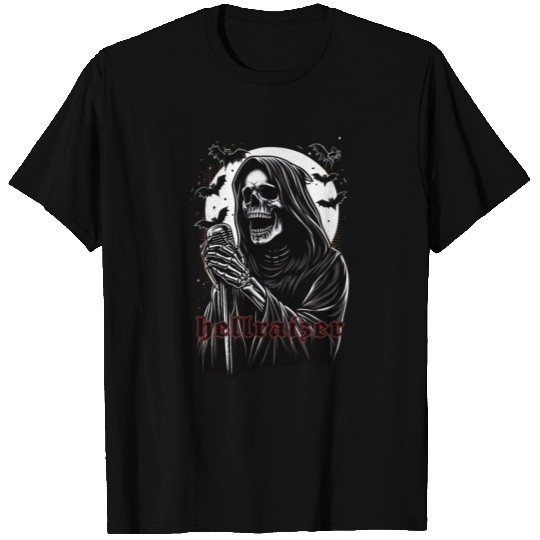 HellRaizer Reaper with Microphone and Bats T Shirts