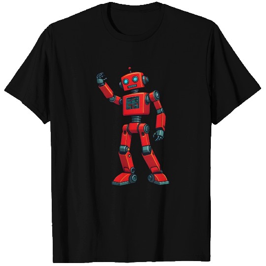 Dancing Red Robot 3 T Shirts