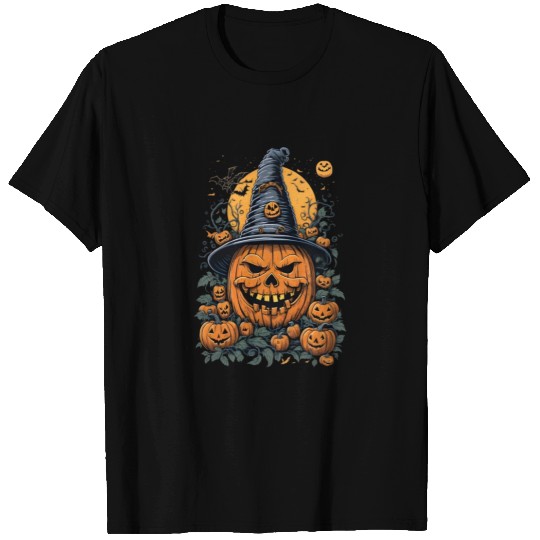 Vintage Halloween Witch Pumpkin T Shirts