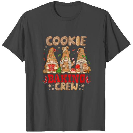 Cookie Baking Crew Gingerbread Christmas Gnomes T Shirts