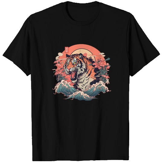 Tokyo Asia 80s Japanese Retro Tiger T Shirts