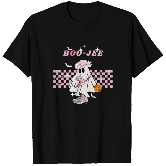Cute ghost Boo-Jee pink Halloween T Shirts