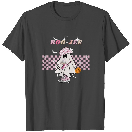 Cute ghost Boo-Jee pink Halloween T Shirts