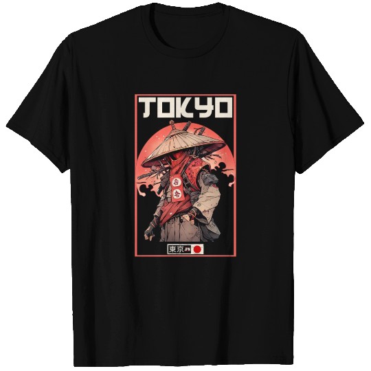 Asia 80s Japanese Retro Samurais Samurai T Shirts