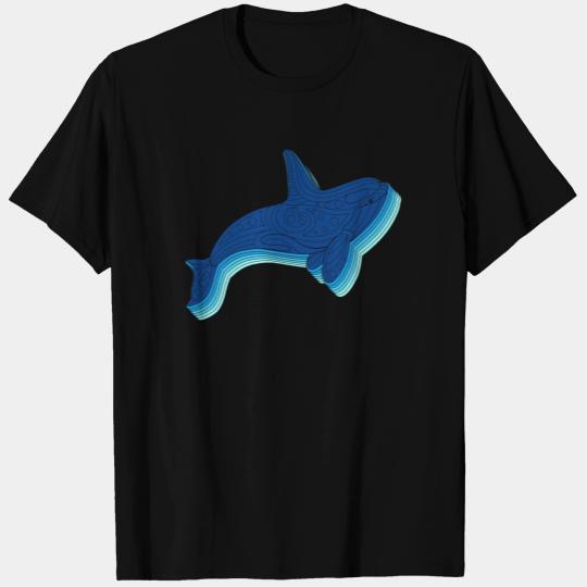 Orca T Shirts, Blue Water Orca Killer Whale Native