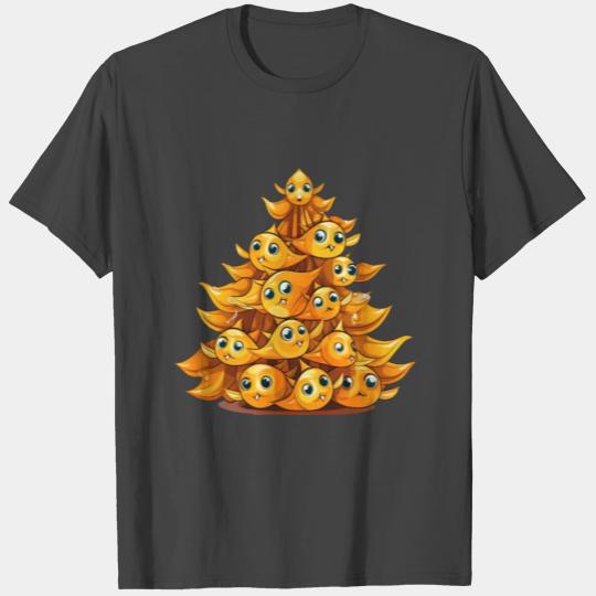 Festive Goldfish: A Quirky Christmas Tree Swim T Shirts
