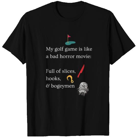 Golfing Horror Movie T Shirts