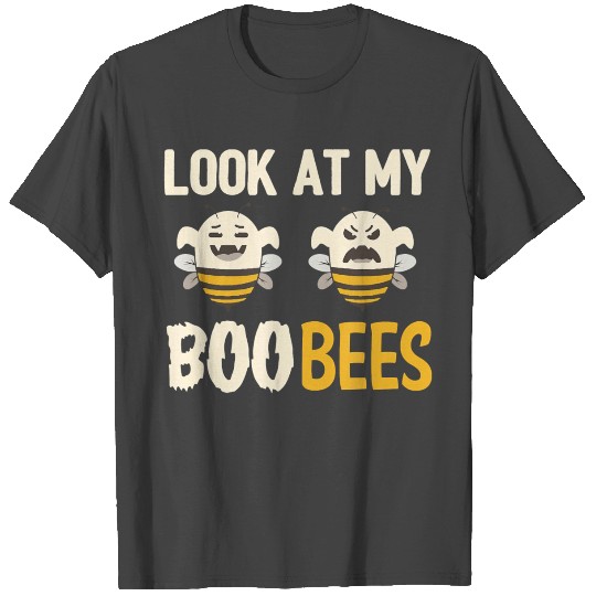Funny Halloween Look At My Boo Bees T Shirts
