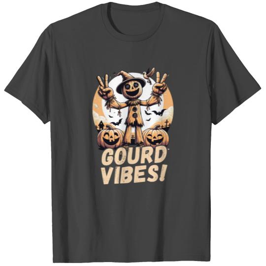 Gourd Vibes, Scarecrow, Halloween, Peaceful Night, T Shirts