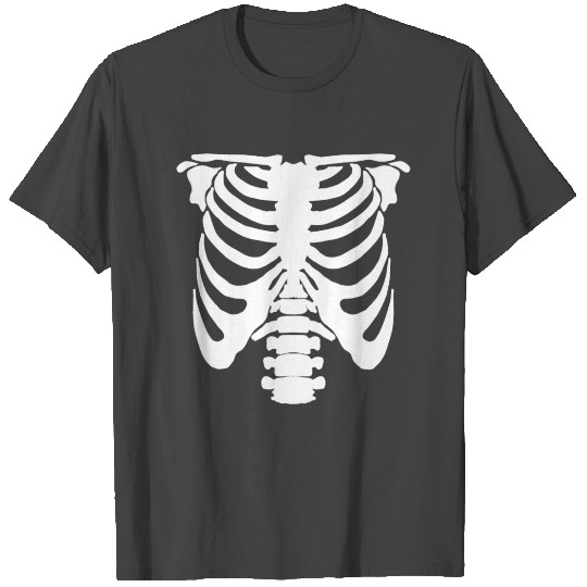 Skeleton Rib Cage Halloween T Shirts