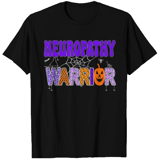 Halloween Warrior Neuropathy Purple T Shirts
