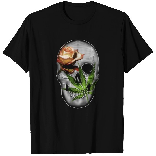 Floral skull T Shirts