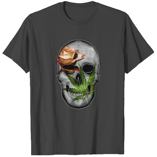 Floral skull T Shirts
