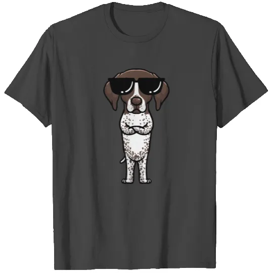 German Shorthaired Pointer Dog Kawaii Emoticon T Shirts