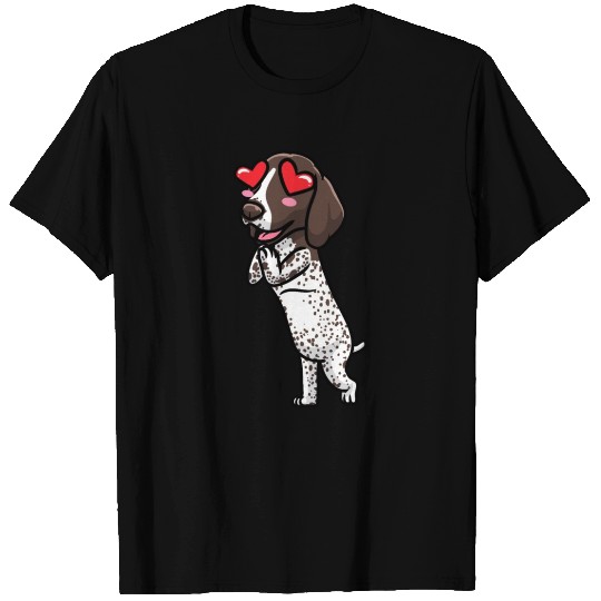 German Shorthaired Pointer Dog Kawaii Emoticon T Shirts