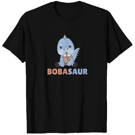 Bobasaur Boba Dinosaur Dino Bubble Tea T Shirts