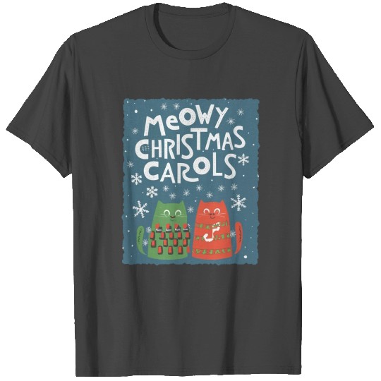 Meow-y Christmas Delight: Festive Cats Collection T Shirts