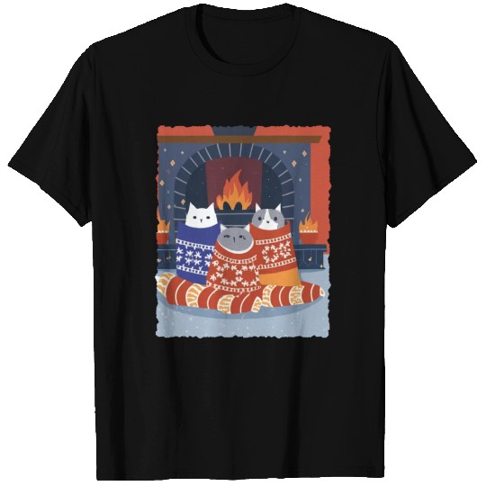 Meow-y Christmas Delight: Festive Cats Collection T Shirts