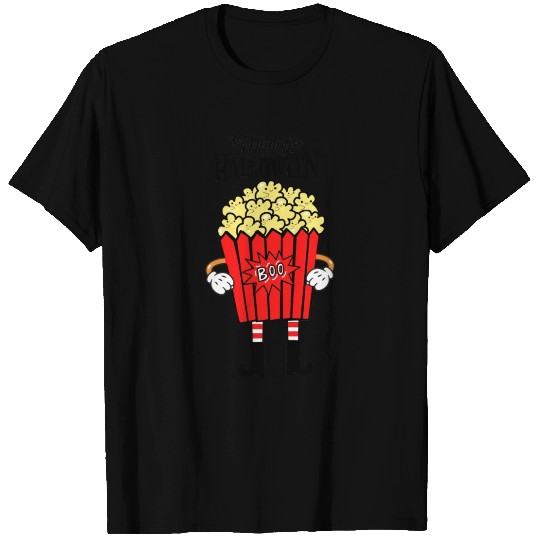 Popcorn box with Halloween ghosts T Shirts