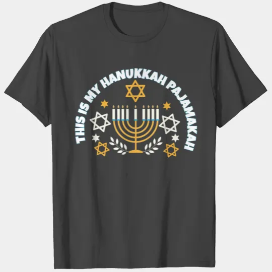 Jewish Family This Is My Hanukkah Pajamakah T Shirts