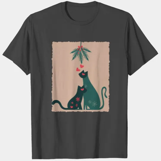 Meow-y Christmas Delight: Festive Cats Collection T Shirts