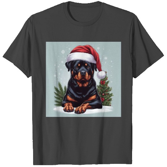 Rottweiler Christmas Spirit T Shirts